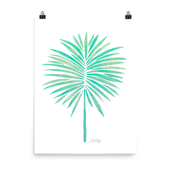 Fan Palm – Mint Palette • Art Print