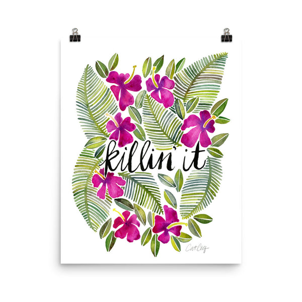 Killin' It – Magenta Palette • Art Print