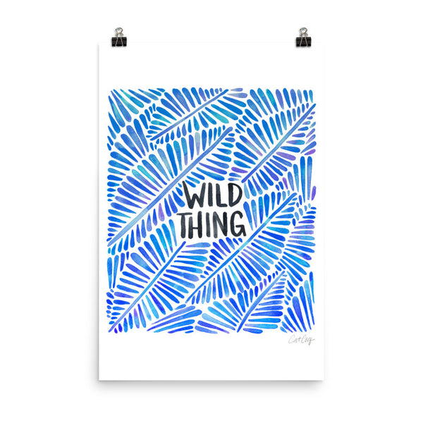 Wild Thing – Blue Palette • Art Print