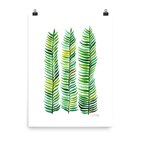 Stems – Green Palette  •  Art Print