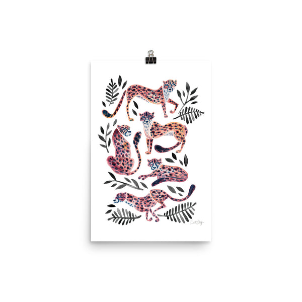 Cheetah Collection - Peach Black