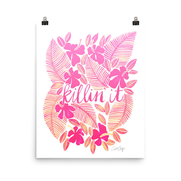 Killin' It – Pink Ombré Palette • Art Print
