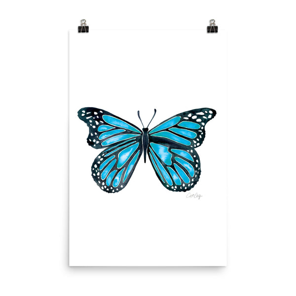 Butterfly – Blue Palette • Art Print