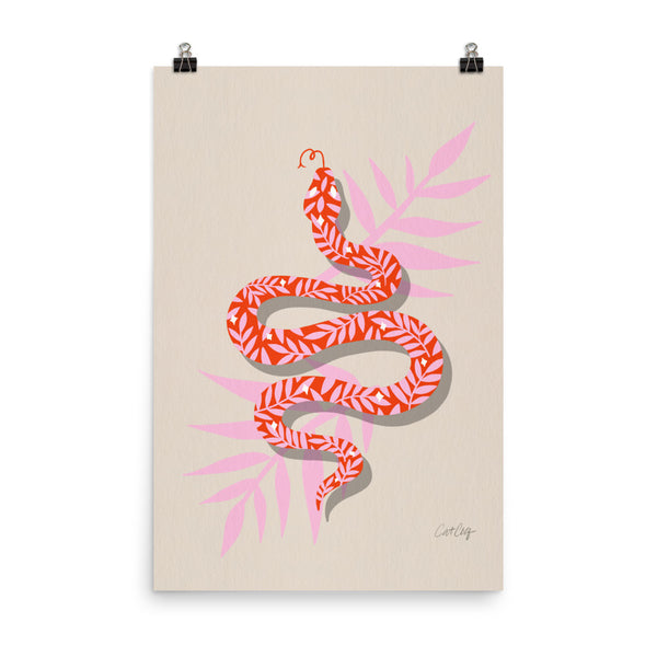 Tropical Serpent  - Coral Pink