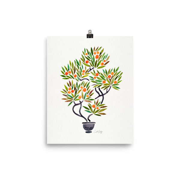 Bonsai Fruit Tree – Little Oranges • Art Print