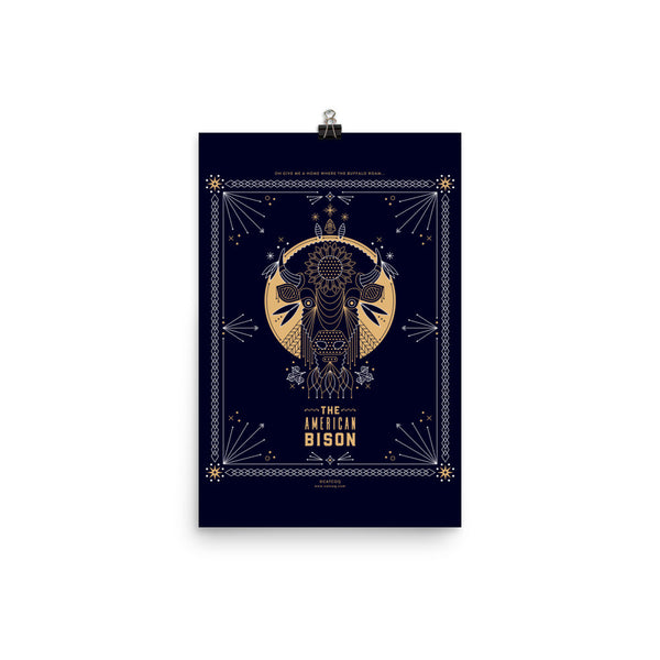 The American Bison • Art Print