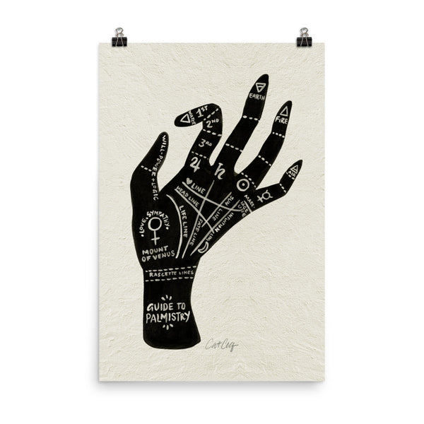 Palmistry – Black Hand • Art Print