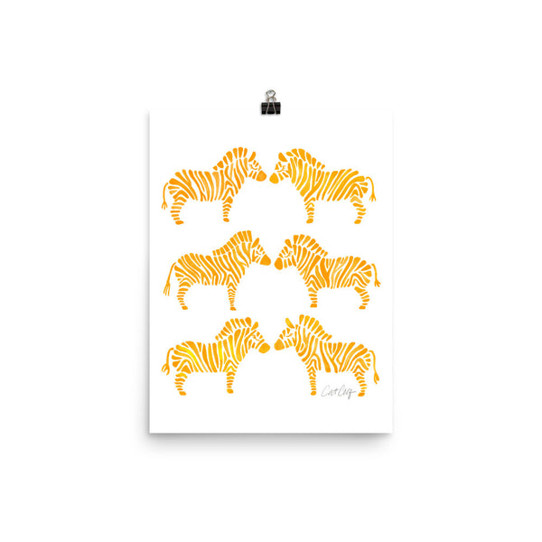 Zebra Collection – Yellow Palette • Art Print