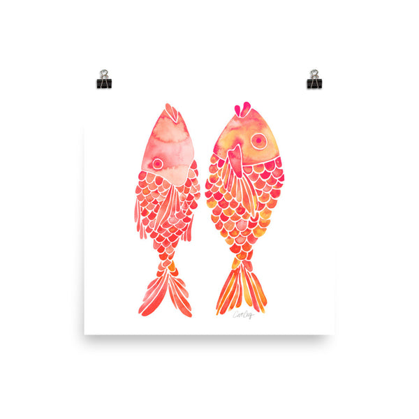 Indonesian Fish – Coral Palette • Art Print