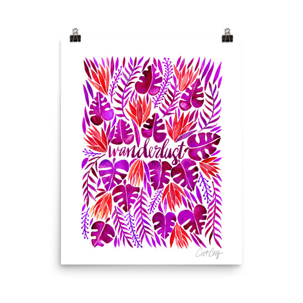 Wanderlust – Magenta Palette • Art Print