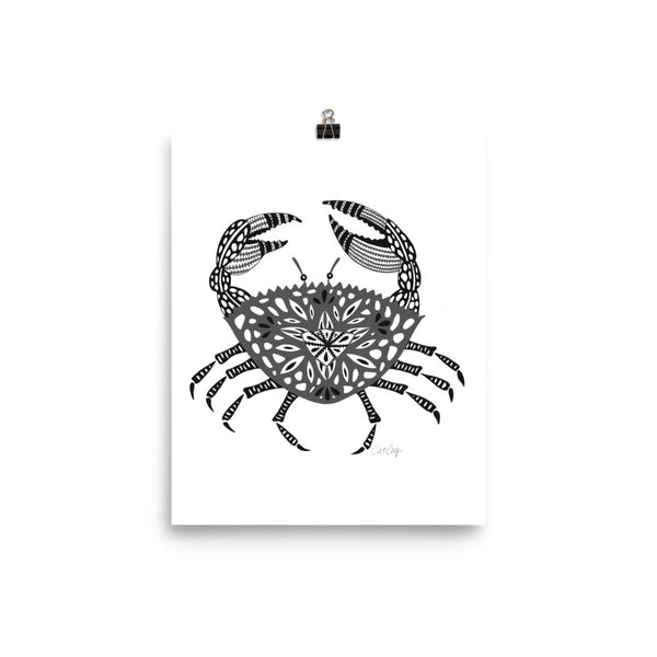 Crab – Black Palette • Art Print