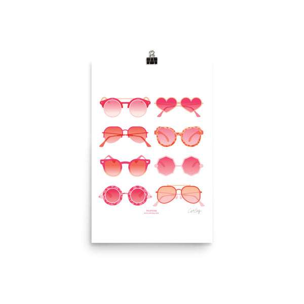 Sunglasses Collection – Pink Palette • Art Print