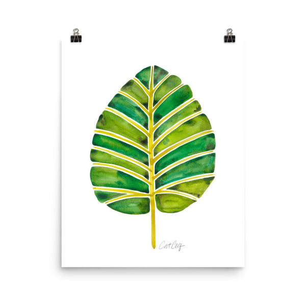 Elephant Ear Alocasia – Green Palette • Art Print