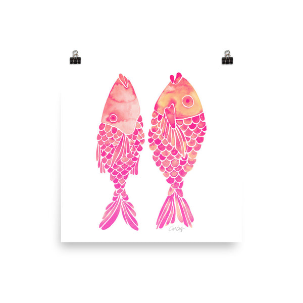Indonesian Fish – Pink Palette • Art Print