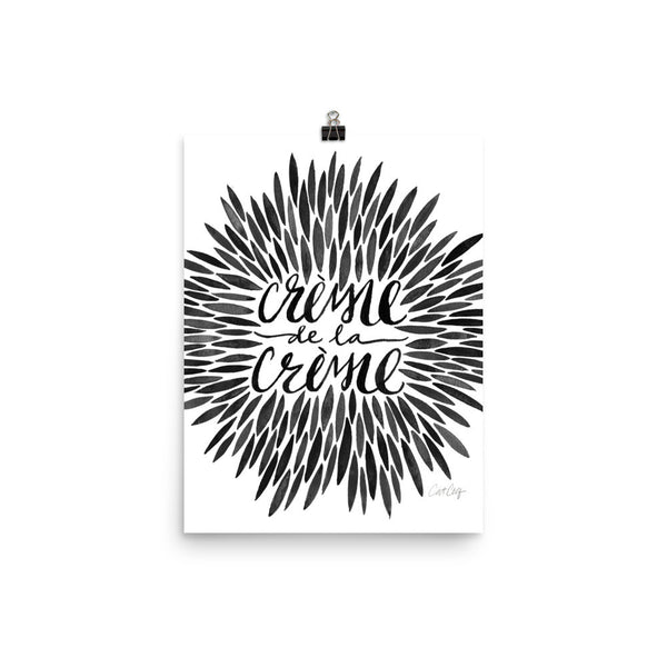 Crème de la Crème – Black Palette • Art Print
