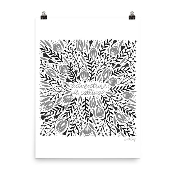 Adventure is Calling – Black Palette • Art Print