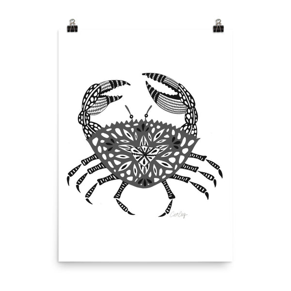 Crab – Black Palette • Art Print