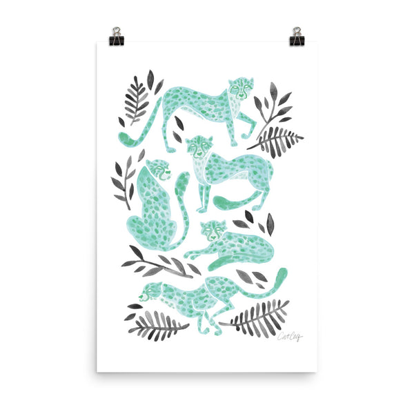 Cheetah Collection - Mint Black