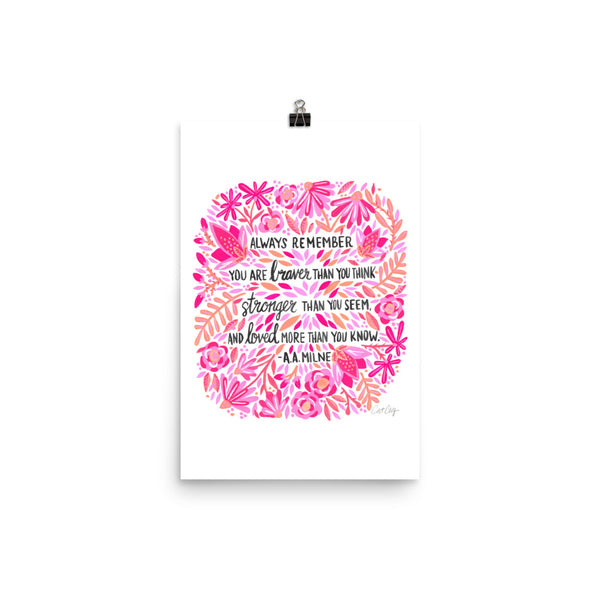 Always Remember – Pink Ombré Palette • Art Print