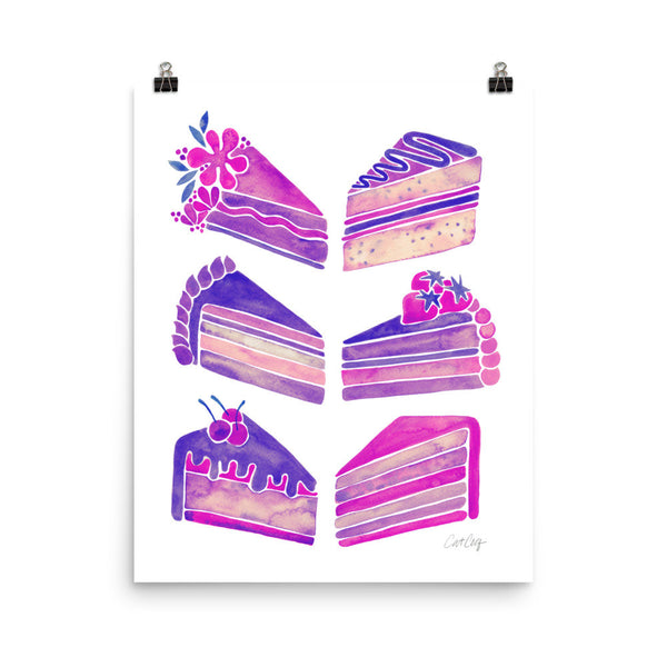 Cake Slices – Unicorn Palette • Art Print