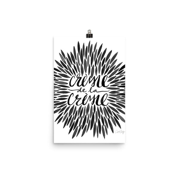 Crème de la Crème – Black Palette • Art Print