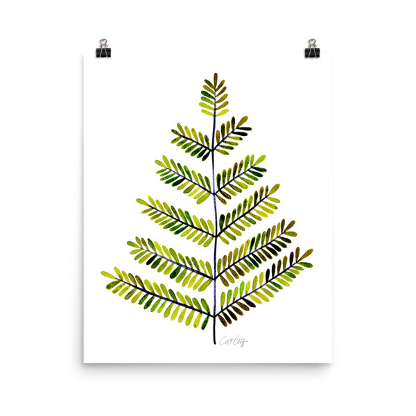 Leaflets – Green Palette • Art Print