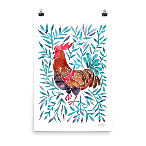 Le Coq – Green Leaves • Art Print
