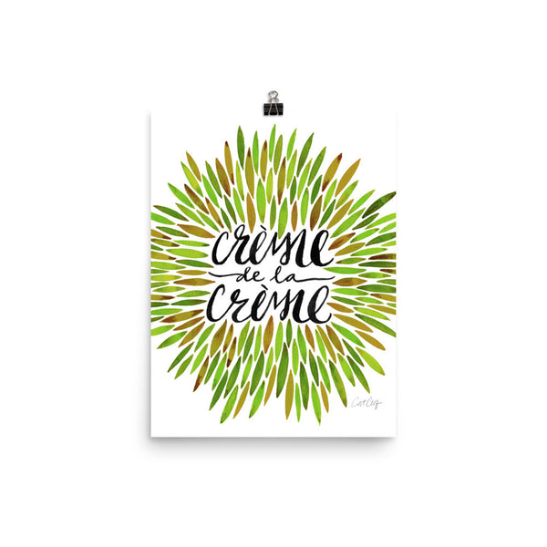 Crème de la Crème – Green Palette • Art Print
