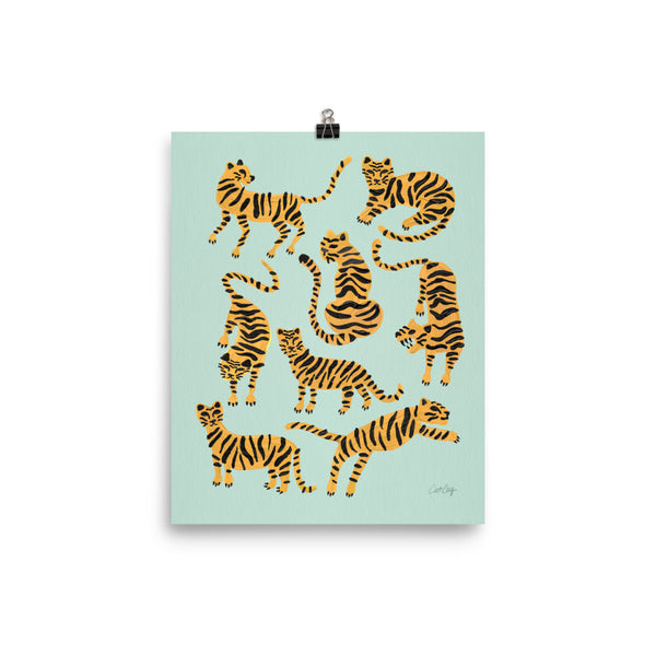Tiger Collection - Mint & Orange