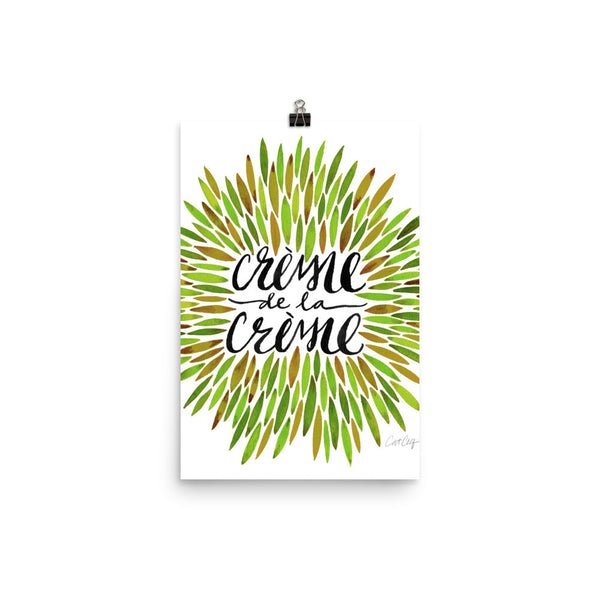 Crème de la Crème – Green Palette • Art Print