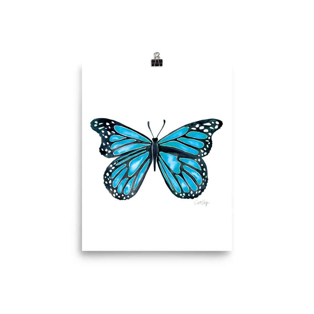 Butterfly – Blue Palette • Art Print