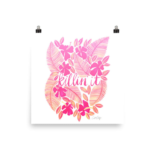 Killin' It – Pink Ombré Palette • Art Print