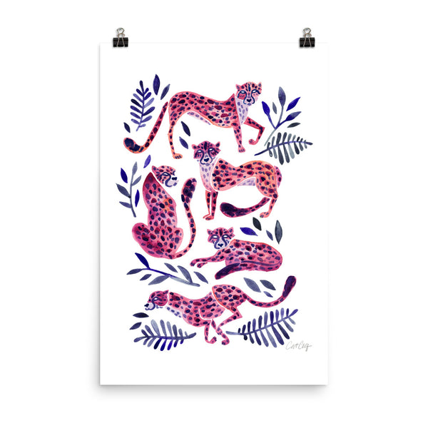 Cheetah Collection - Mauve Indigo