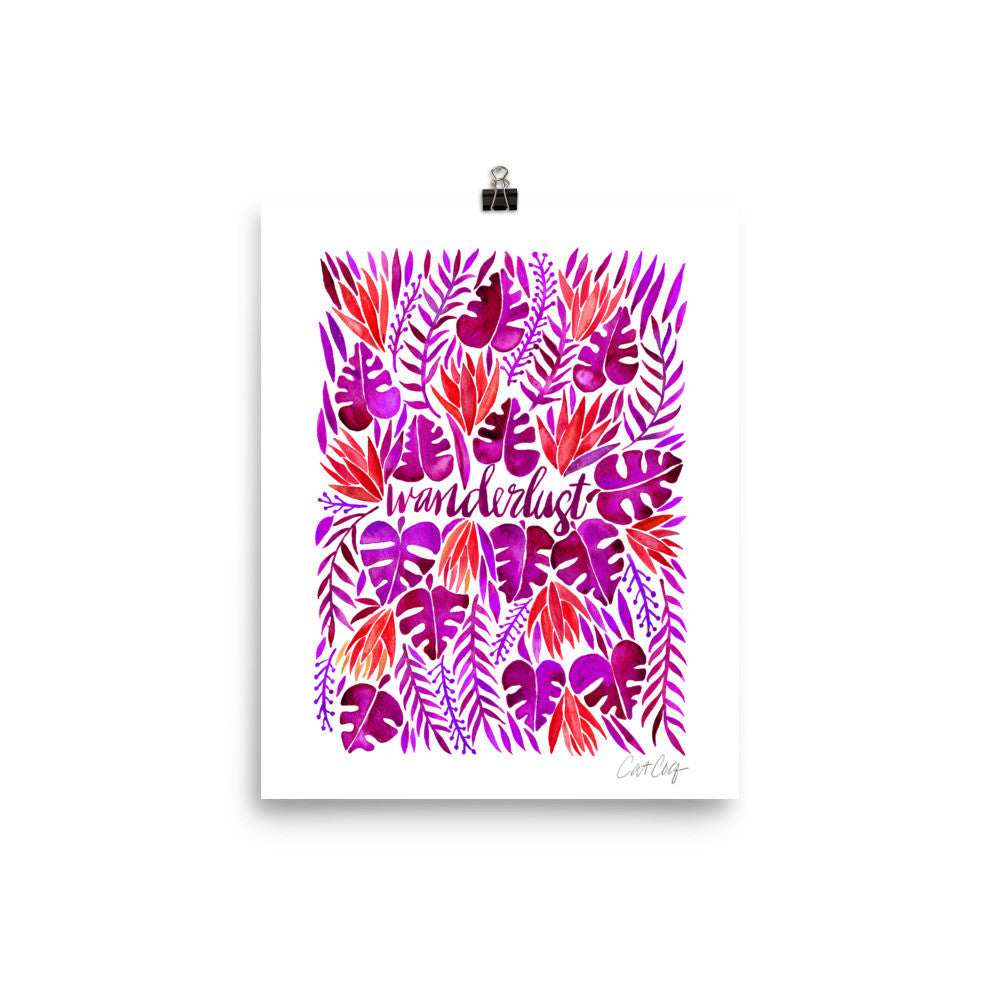 Wanderlust – Magenta Palette • Art Print