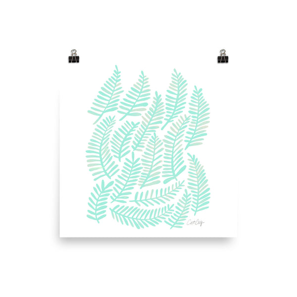 Fronds – Mint Palette • Art Print