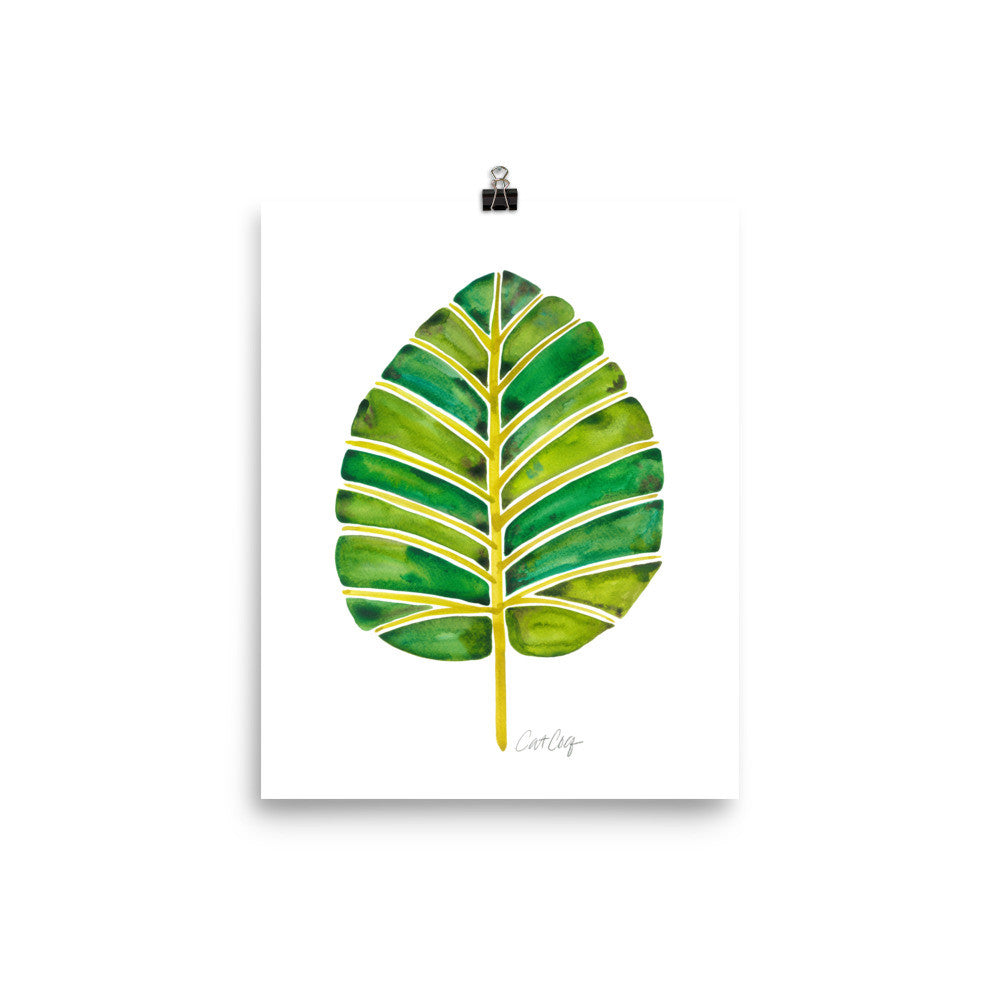 Elephant Ear Alocasia – Green Palette • Art Print