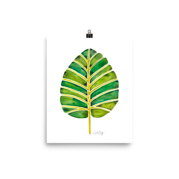 Elephant Ear Alocasia – Green Palette • Art Print