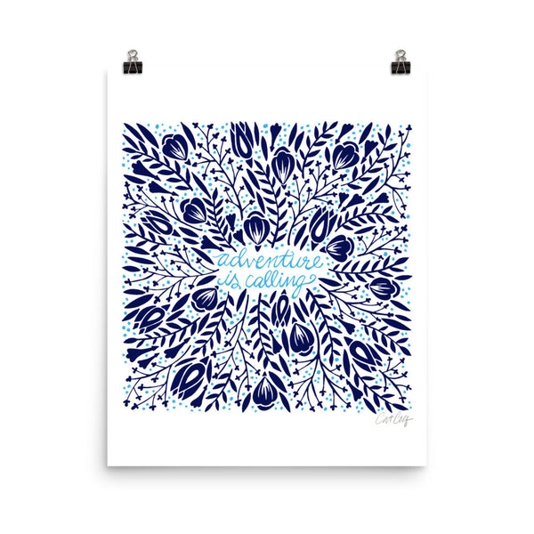 Adventure is Calling – Navy Palette • Art Print