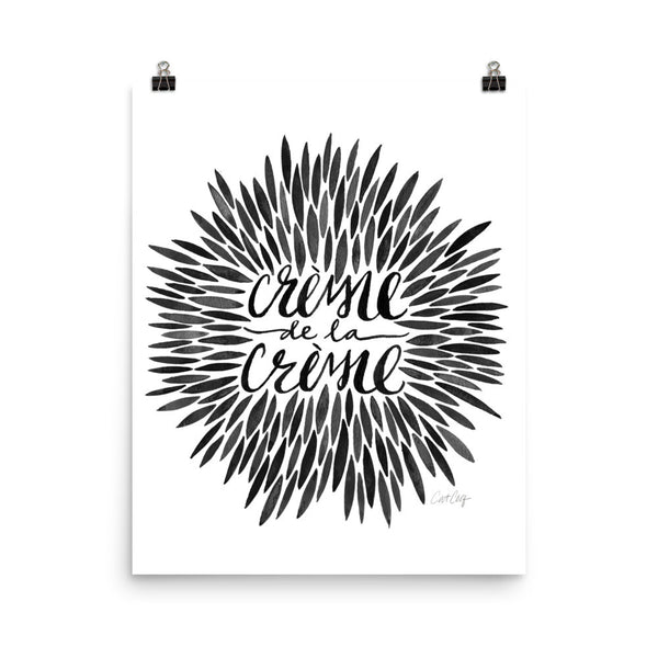 Crème de la Crème – Black Palette • Art Print