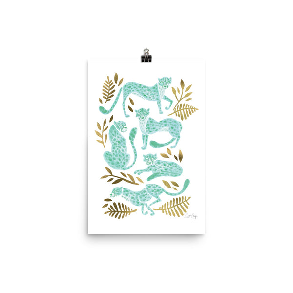 Cheetah Collection - Mint Gold