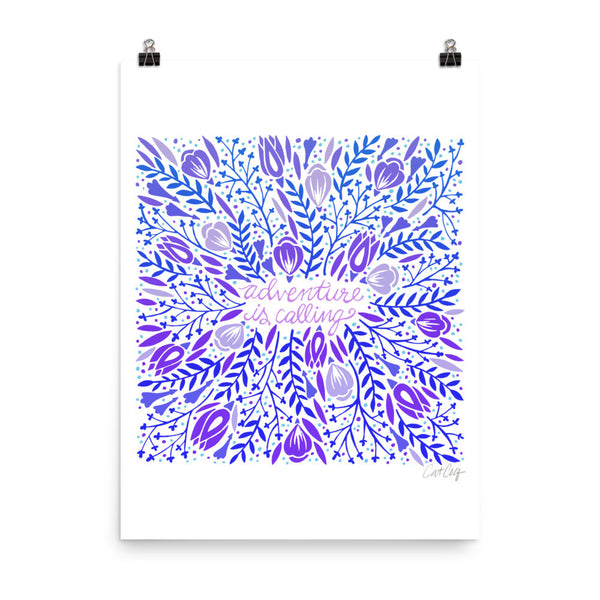 Adventure is Calling – Indigo Palette • Art Print
