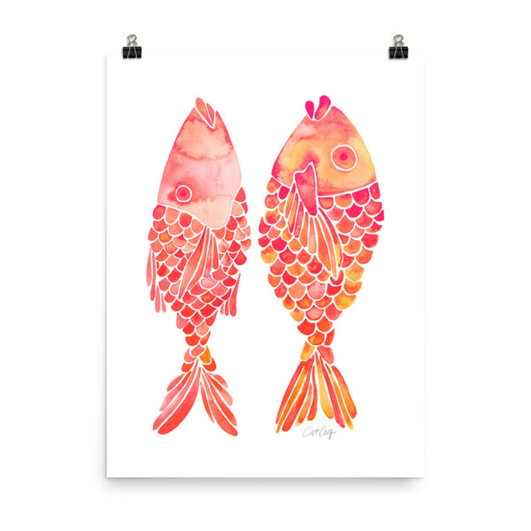Indonesian Fish – Coral Palette • Art Print