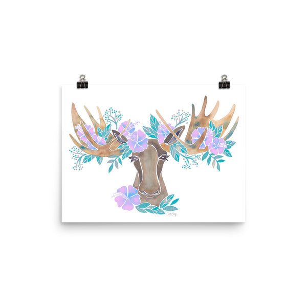 Floral Moose – Pastel
