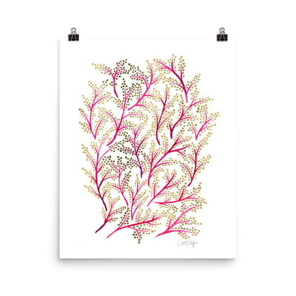Branches - Pink & Gold