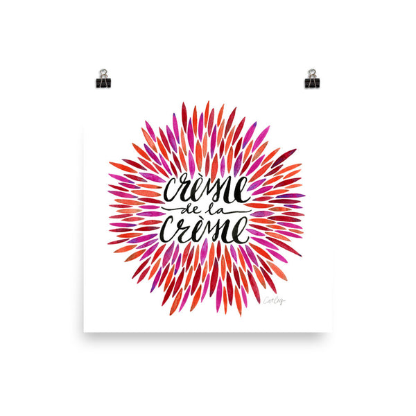 Crème de la Crème – Red Palette • Art Print