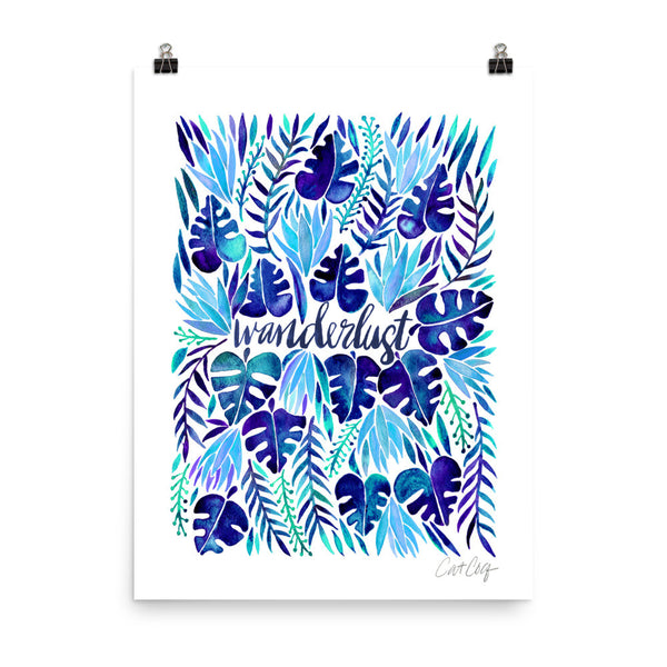 Wanderlust – Blue Palette • Art Print