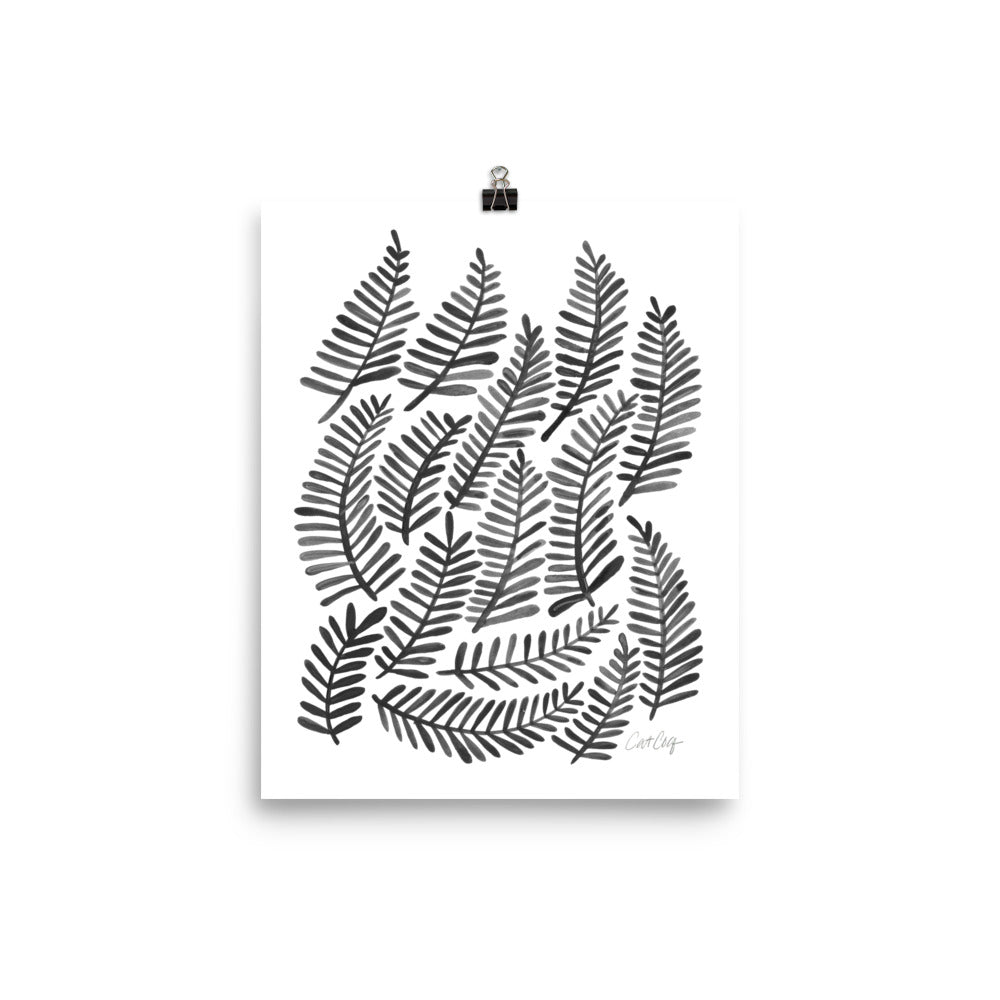 Fronds – Black Palette • Art Print