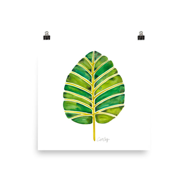 Elephant Ear Alocasia – Green Palette • Art Print
