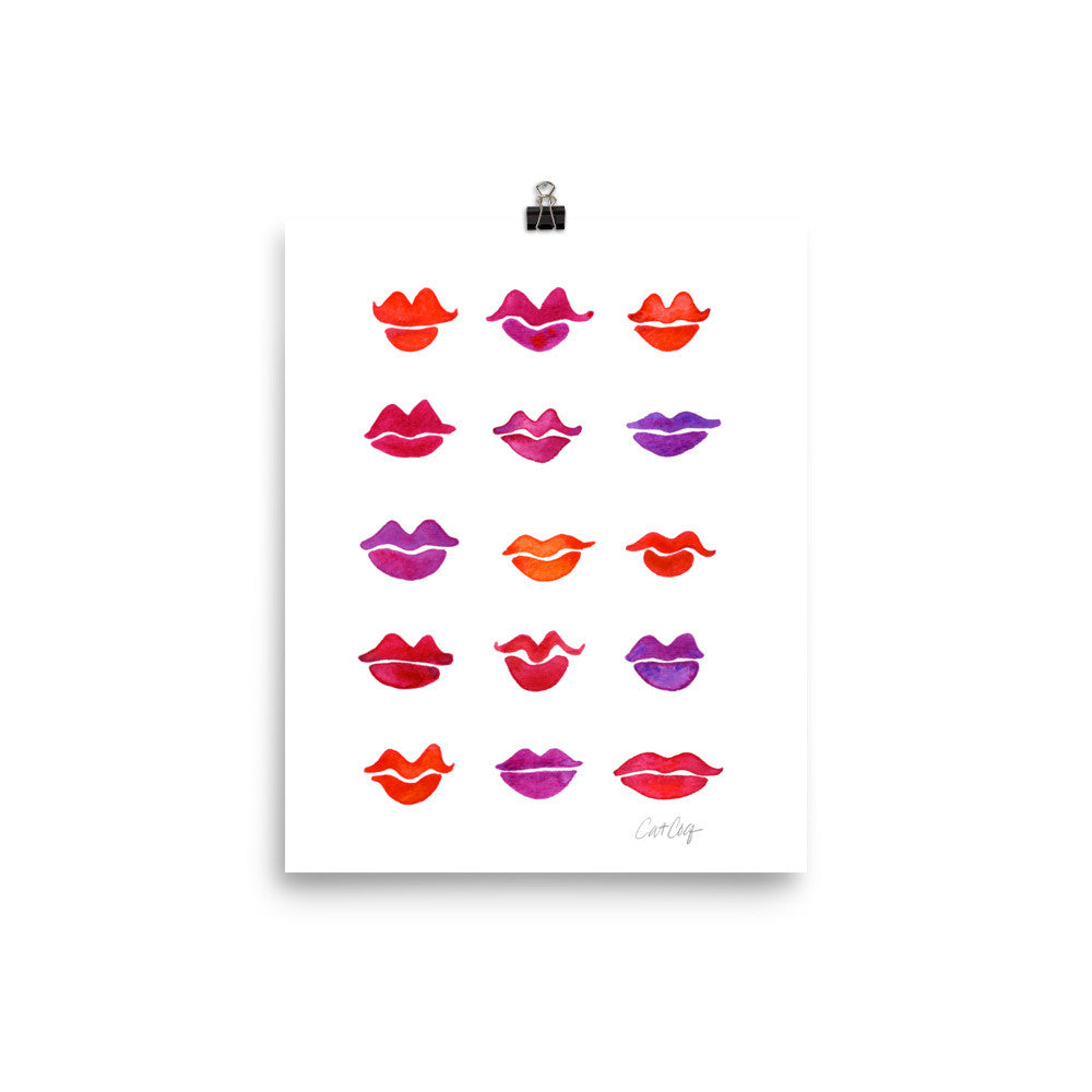 Kiss Collection – Fuchsia Palette • Art Print