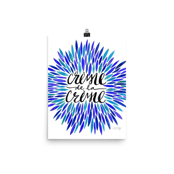 Crème de la Crème – Blue Palette • Art Print